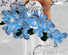 (T)Burgandy/Blue Bouquet