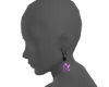 Star Earring Purple/Blck