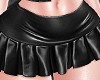 Leather Pleated Skirt