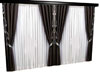 [E]curtains black  white
