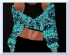 teal sequin top