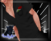 QSJ-Black Suit Shirt+Ros