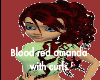 blood red curled amanda