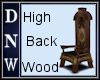 High Back Wooden Chair