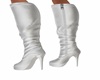 WHITE GO GO BOOTS