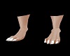 White Toe Cat Feet