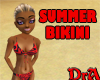 Summer Red Busty Bikini