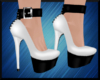 IVI White/Black Heels