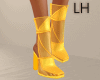 Color-Block Heels Yellow