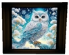Framed white owl 11