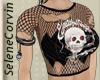Top Cropped Ripped Punk