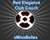 Red Elegance Club Couch