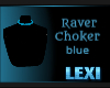 Raver Choker Blue Anim