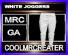 WHITE JOGGERS