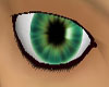 Bright green eyes