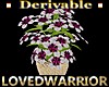 Periwinkle Flowers Vase
