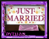[B] Just Married Sign