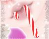 Loe~Mouth Candy Cane Red