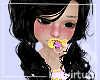 Kids black pigtails