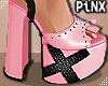 Crude Ribbon Shoes Pink