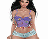 chain outfit-lilac /blue