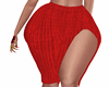 Knit Skirt Red Xxl