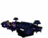 Blue Swirl Couch