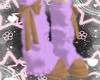 purple bow boots ♡