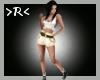 >R< Gold Shorts