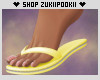 Yellow Flip Flops