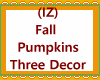 Fall Pumpkins Three Deco