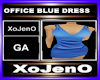 OFFICE BLUE DRESS