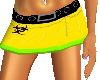 Toxic Yellow Mini Skirt