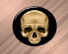 Gold Skull Button