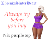 Nix purple top