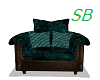 SB* Green Fur Chair *Lg