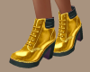 Cute Gold Booties