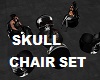 Skull Chair Set