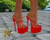 Red Summer Heels