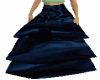 navy Blue silk skirt