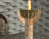 Stone column and fire
