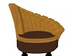 gold brown deco chair