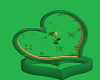 green rose heart