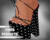 Black Dots Sandals