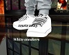 White sneakers w/socks