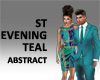 ST EVENING DRESS TEAL