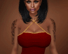 Red Gold Dress + Tat