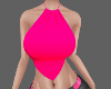 Pink halter top