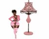 Pink/brown Floor Lamp