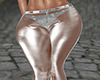 transparent silver pants